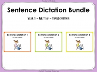 Year 1 Sentence Dictation Bundle